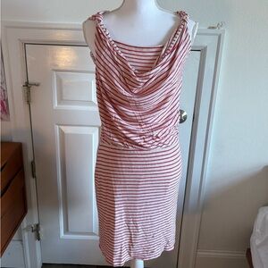 Striped Red and White Women's Dress Anthropologie